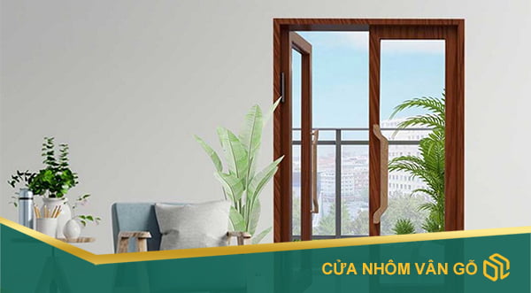 Cửa nhôm vân gỗ